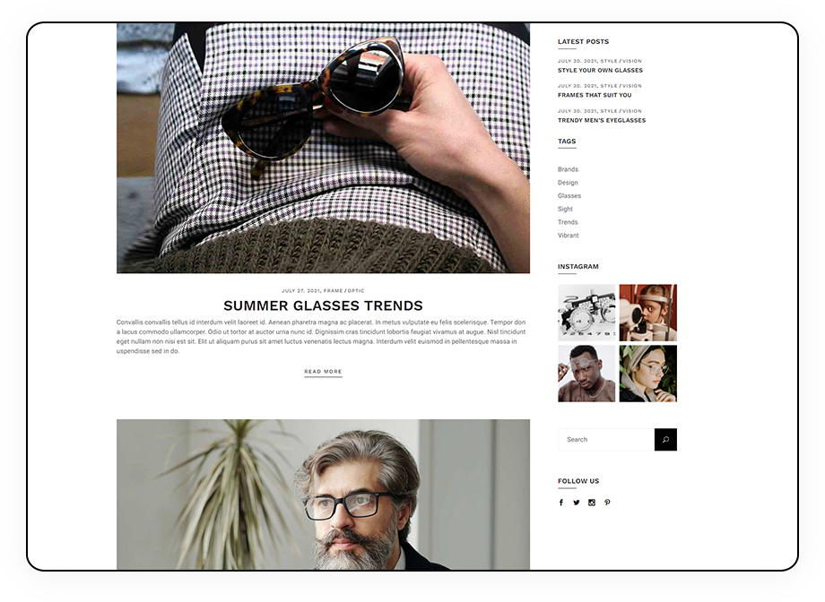 landing blog with shadow a